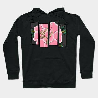 Black Flag Rose - traditional tattoo flash Hoodie